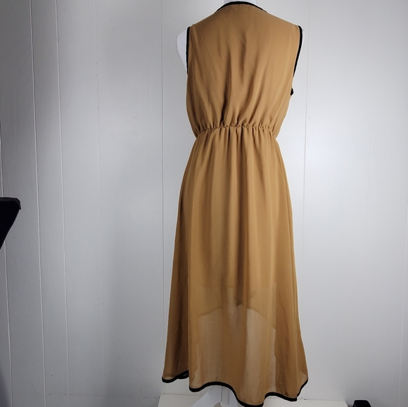 Ya Los Angeles silk blend uneven sleeveless dress size large - Picture 6 of 13
